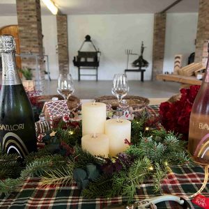 cava and flowers christmas taller corona de navidad celler batllori con cata